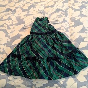 Janie & Jack Green Holiday Dress